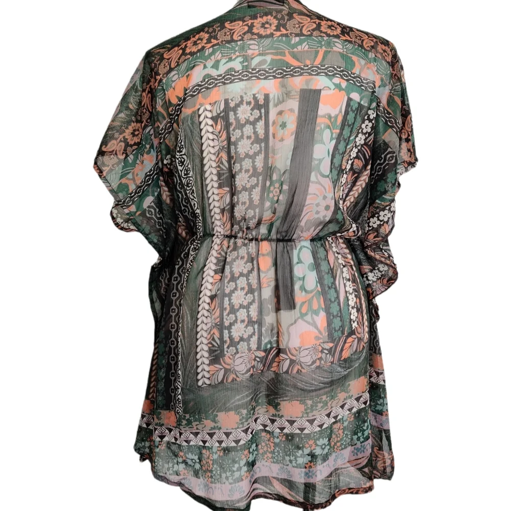 NORDSTROM Azura Sheer Split Sides Coverup EUC sz OSFM